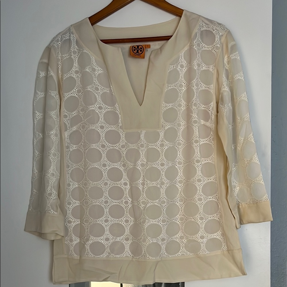 Tory Burch Elegant Cream Top